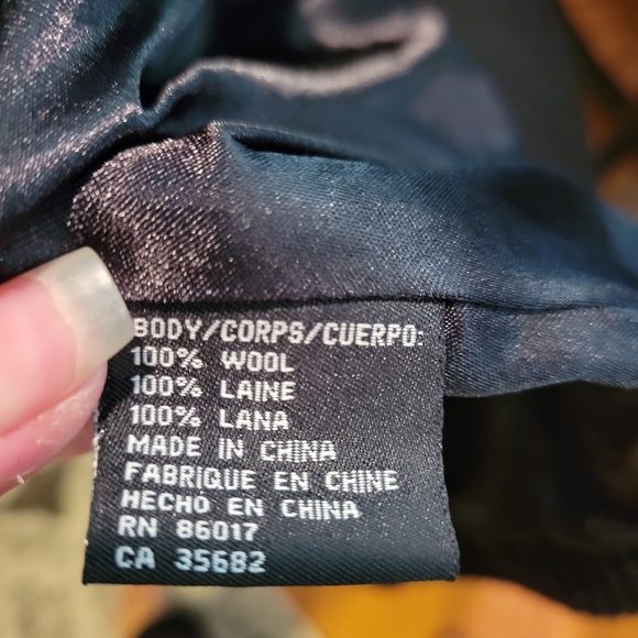 Bebe Knee Length Black Wool Pea Coat, in Size Extra Small.  H04 - Picture 15 of 16